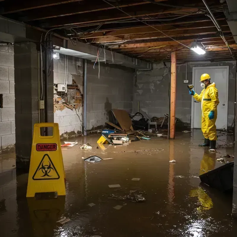 Flooded Basement Electrical Hazard in Southern View, IL Property